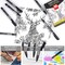 Micro Pen Fineliner Pens, 10 Size Fine Point Archival Black Ink Pens, Waterproof Multiliner Pen for Artist Illustration, Sketching, Art Drawing, Anime, Manga, DIY Gifts Projects